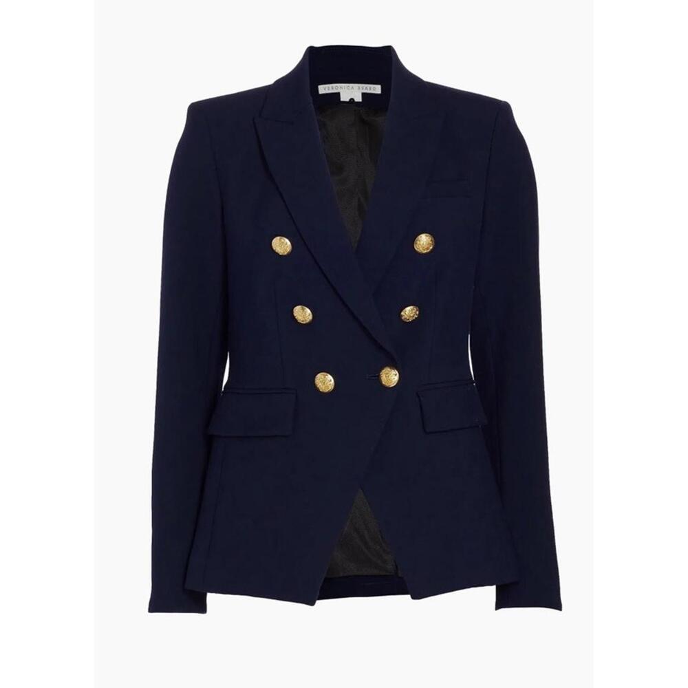 New Veronica Beard Miller Dickey Jacket in Navy Size 8 $695